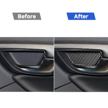 Load image into Gallery viewer, 4 PCS Car Carbon Fiber Inner Door Bowl Decorative Stickers for Volvo V60 2010-2017 / S60 2010-2018, Left and Right Drive Universal, Inner Door Bowl