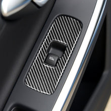 Load image into Gallery viewer, 3 PCS Car Carbon Fiber Window Lifting Button Decorative Stickers for Volvo V60 2010-2017 / S60 2010-2018, Right Drive, Window Lifting Button, Right Drive