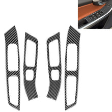 Load image into Gallery viewer, 4 PCS Car Carbon Fiber Window Lifting Panel Decorative Stickers for Volvo V60 2010-2017 / S60 2010-2018, Left and Right Drive Universal, Window Lifting Panel