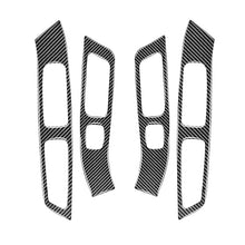 Load image into Gallery viewer, 4 PCS Car Carbon Fiber Window Lifting Panel Decorative Stickers for Volvo V60 2010-2017 / S60 2010-2018, Left and Right Drive Universal, Window Lifting Panel