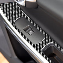 Load image into Gallery viewer, 4 PCS Car Carbon Fiber Window Lifting Panel Decorative Stickers for Volvo V60 2010-2017 / S60 2010-2018, Left and Right Drive Universal, Window Lifting Panel