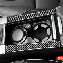 Load image into Gallery viewer, Car Carbon Fiber Armrest Cup Holder Decorative Stickers for Volvo V60 2010-2017 / S60 2010-2018, Left and Right Drive Universal, Armrest Cup Holder