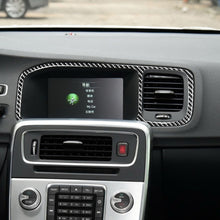 Load image into Gallery viewer, Car Carbon Fiber Navigation Frame Decorative Stickers for Volvo V60 2010-2017 / S60 2010-2018, Left Drive, Navigation Frame, Left Drive