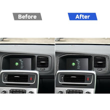 Load image into Gallery viewer, Car Carbon Fiber Navigation Frame Decorative Stickers for Volvo V60 2010-2017 / S60 2010-2018, Left Drive, Navigation Frame, Left Drive