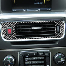 Load image into Gallery viewer, Car Carbon Fiber Central Control Below Air Outlet Decorative Stickers for Volvo V60 2010-2017 / S60 2010-2018, Right Drive, Central Control Below Air Outlet, Right Drive