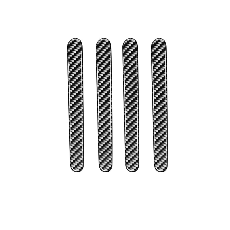 4 PCS Car Carbon Fiber Door Outside Handle Decorative Stickers for Chevrolet Cruze 2009-2015, Left and Right Drive Universal, Outside Handle