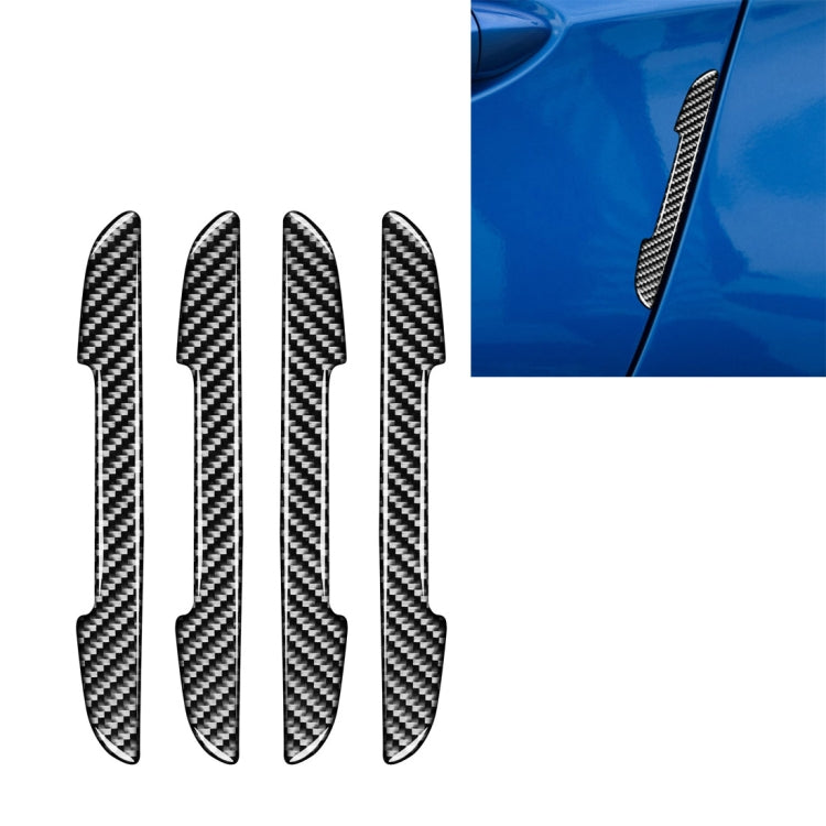 4 PCS Car Carbon Fiber Side Anti-collision Bumper Strip for Chevrolet Cruze 2009-2015, Left and Right Drive Universal, Side Anti-collision Strip