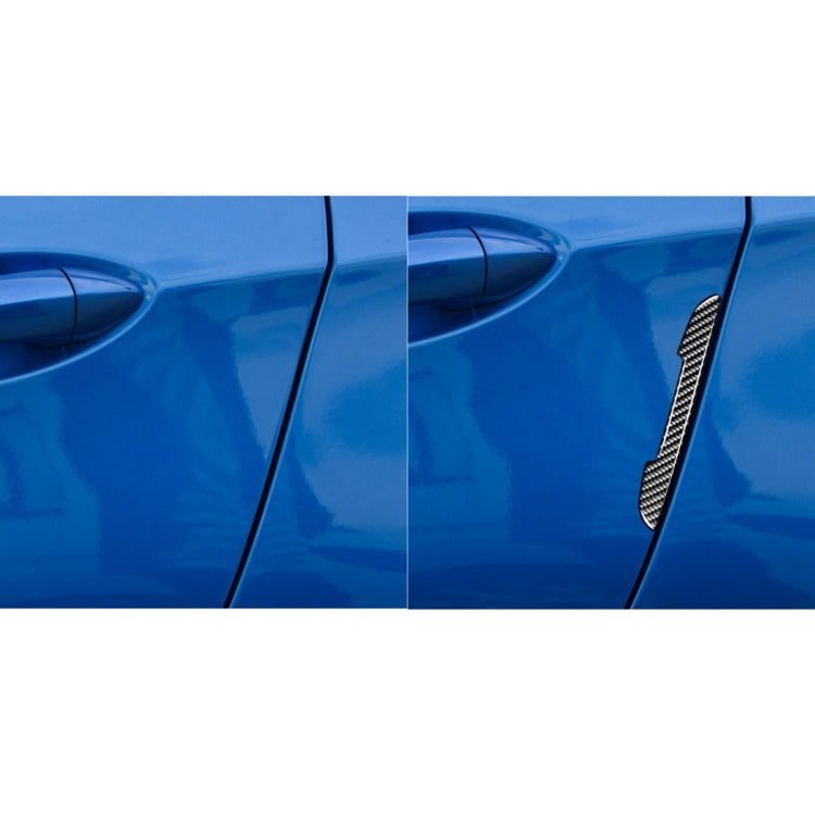 4 PCS Car Carbon Fiber Side Anti-collision Bumper Strip for Chevrolet Cruze 2009-2015, Left and Right Drive Universal, Side Anti-collision Strip