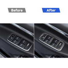 Load image into Gallery viewer, 4 in 1 Car Carbon Fiber Lifting Panel Decorative Stickers for Jaguar F-PACE X761 XE X760 2016-2020, Right Drive, Lifting Panel, Right Drive