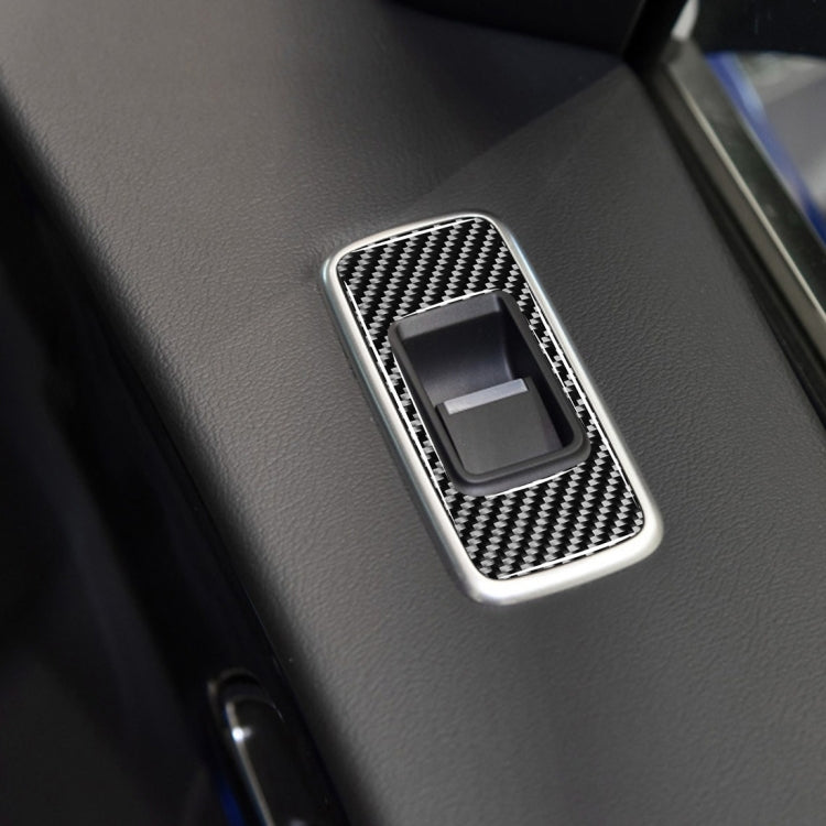 4 in 1 Car Carbon Fiber Lifting Panel Decorative Stickers for Jaguar F-PACE X761 XE X760 2016-2020, Left Drive, Lifting Panel, Left Drive