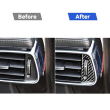 Load image into Gallery viewer, 2 PCS Car Carbon Fiber Left and Right Air Outlet Decorative Stickers for Jaguar F-PACE X761 XE X760 XF X260 XJ 2016-2020, Left and Right Drive Universal, Air Outlet