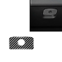 Load image into Gallery viewer, Car Carbon Fiber Front Passenger Seat Storage Box Handle Decorative Stickers for Jaguar F-PACE X761 XE X760 XF X260 2016-2020, Left and Right Drive Universal, Storage Box Handle