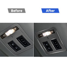 Load image into Gallery viewer, Car Carbon Fiber Reading Lamp Decorative Stickers for Jaguar F-PACE X761 XE X760 XF X260 XJ 2016-2020, Left and Right Drive Universal, Reading Lamp
