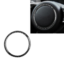 Load image into Gallery viewer, Car Carbon Fiber Steering Wheel Logo Decorative Stickers for Jaguar F-PACE X761 XE X760 XF X260 XJ 2016-2020, Left and Right Drive Universal, Steering Wheel Logo