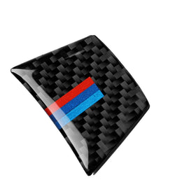 Car Carbon Fiber Tricolor Steering Wheel Decorative Sticker for BMW E70 X5 / E71 X6 2008-2013, Left and Right Drive Universal, Steering Wheel(Tricolor)