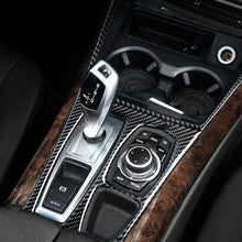 Load image into Gallery viewer, Car Carbon Fiber Water Cup Holder Decorative Sticker for BMW E70 X5 / E71 X6 2009-2013, Left Drive, Water Cup Holder(Left Drive)