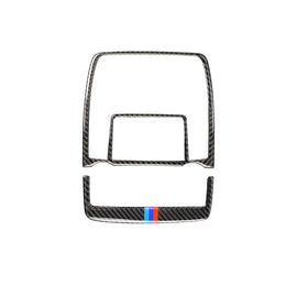 2 in 1 Car Carbon Fiber Tricolor Reading Light Decorative Sticker for BMW E70 X5 / E71 X6 2008-2013, Left and Right Drive Universal, Reading Light(Tricolor)