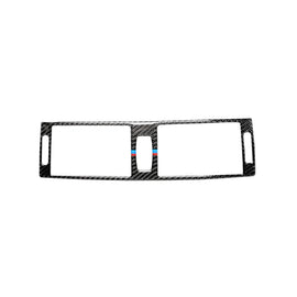 Car Carbon Fiber Tricolor Middle Air Outlet Decorative Sticker for BMW E70 X5 / E71 X6 2008-2013, Left and Right Drive Universal, Middle Air Outlet(Tricolor)