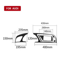 Load image into Gallery viewer, Car Carbon Fiber Dashboard Frame Decorative Sticker for Audi A5, Left Drive, For Audi A5
