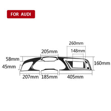 Load image into Gallery viewer, Car Carbon Fiber Dashboard Frame Decorative Sticker for Audi A4 2009-2010 / A4L 2009-2012, Left Drive, For Audi A4 2009-2010