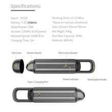 Load image into Gallery viewer, Car Portable Handheld Powerful Vacuum Cleaner, Gear Position: One Gears