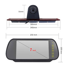 Load image into Gallery viewer, PZ461 Car Waterproof High Position Tail Light Brake Light View Camera + 7 inch Rearview Monitor for Mercedes Benz / Volkswagen, PZ461 + 7 inch Rearview Monitor