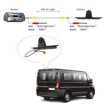 Load image into Gallery viewer, PZ461 Car Waterproof High Position Tail Light Brake Light View Camera + 7 inch Rearview Monitor for Mercedes Benz / Volkswagen, PZ461 + 7 inch Rearview Monitor