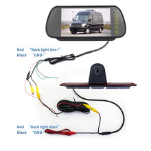 Load image into Gallery viewer, PZ461 Car Waterproof High Position Tail Light Brake Light View Camera + 7 inch Rearview Monitor for Mercedes Benz / Volkswagen, PZ461 + 7 inch Rearview Monitor