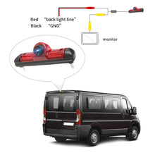 Load image into Gallery viewer, PZ460 Car Waterproof HD High Position Brake Light View Camera + 7 inch Rearview Monitor for Fiat / Citroen / Peugeot, PZ460  + 7 inch Rearview Monitor