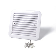 Load image into Gallery viewer, 12V White Air Vent with Fan RV Trailer Caravan Gale Side Air Ventilation, A0672-02