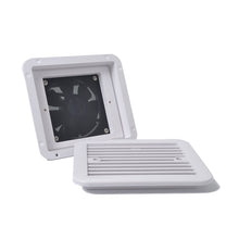 Load image into Gallery viewer, 12V White Air Vent with Fan RV Trailer Caravan Gale Side Air Ventilation, A0672-02