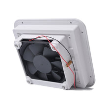 Load image into Gallery viewer, 12V White Air Vent with Fan RV Trailer Caravan Gale Side Air Ventilation, A0672-02