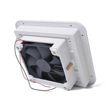 Load image into Gallery viewer, 12V White Air Vent with Fan RV Trailer Caravan Mute Side Air Ventilation, A0672-01