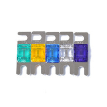 Load image into Gallery viewer, 5 PCS Car Audio AFS Mini ANL 30A 40A 60A 80A 100Amp Fuse Nicked Plated, 30A 40A 60A 80A 100Amp