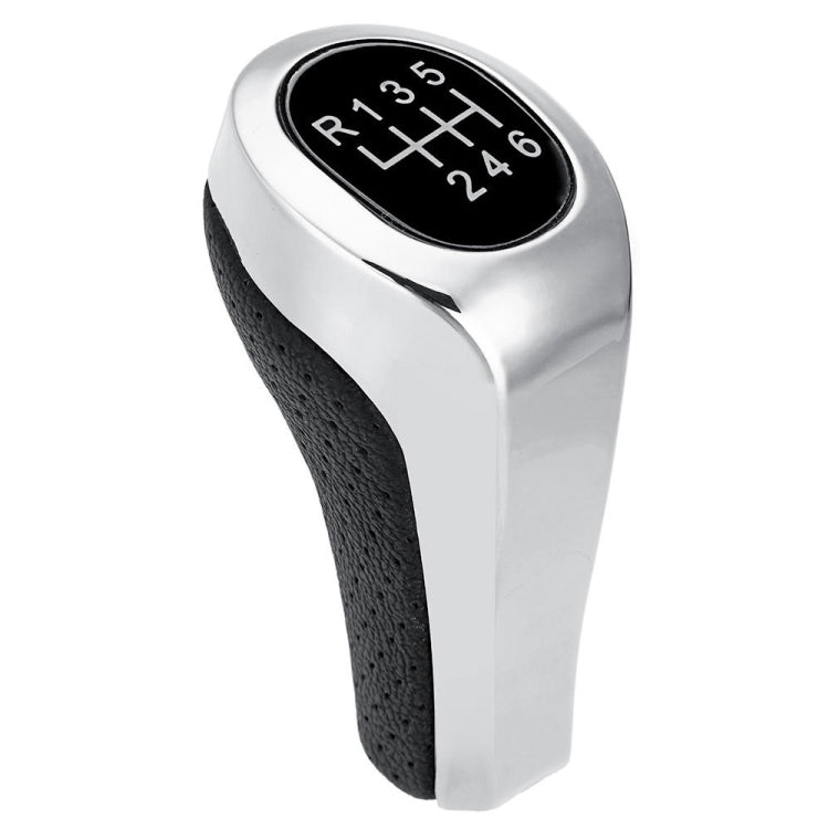 Car 6-speed Matte Silver Gear Shift Lever Knob for BMW, 6-speed Matte Silver