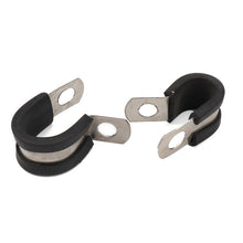 Load image into Gallery viewer, 10 PCS Car Rubber Cushion Pipe Clamps Stainless Steel Clamps, Size: 1/4 inch (6mm), Size: 1/4 inch (6mm)