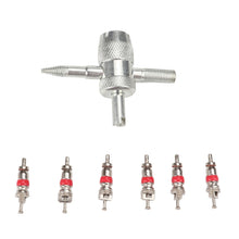 Load image into Gallery viewer, 4 in 1 Remover Tool + 6 Car Trunk Motorcycles Tire Valve, A2203
