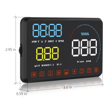 Load image into Gallery viewer, A9 5.5 inch Universal Car OBD2 HUD Vehicle-mounted Head Up Display, A9(Blue), A9(Yellow)