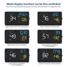 Load image into Gallery viewer, A9 5.5 inch Universal Car OBD2 HUD Vehicle-mounted Head Up Display, A9(Blue), A9(Yellow)