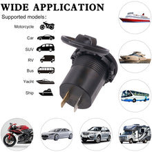 Load image into Gallery viewer, Universal Car Dual Port USB Charger Power Outlet Adapter 4.2A 5V IP66 with LED Digital Voltmeter + 60cm Cable, 4.2A Voltmeter + 60cm Cable(Blue Light), 4.2A Voltmeter + 60cm Cable(Green Light), 4.2A Voltmeter + 60cm Cable(Red Light)