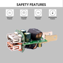 Load image into Gallery viewer, Universal Car QC3.0 Dual Port USB Charger Power Outlet Adapter 5V 2.4A IP66 with 60cm Cable, 2.4A + 60cm Cable (White Light), 2.4A + 60cm Cable(Blue Light), 2.4A + 60cm Cable (Green Light), 2.4A + 60cm Cable (Orange Light), 2.4A + 60cm Cable (Red Light)