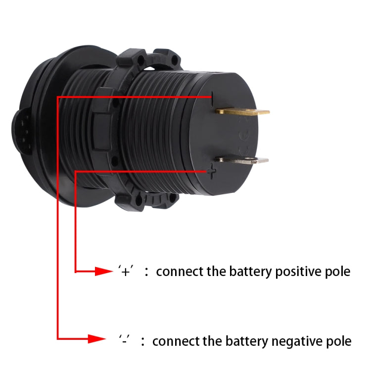 Universal Car Dual USB Charger Power Outlet Adapter 4.2A 5V IP66 with Aperture + 60cm Cable, 4.2A + 60cm Cable(White Light), 4.2A + 60cm Cable(Blue Light), 4.2A + 60cm Cable(Green Light), 4.2A + 60cm Cable(Orange Light), 4.2A + 60cm Cable(Red Light)