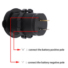 Load image into Gallery viewer, Universal Car Dual USB Charger Power Outlet Adapter 4.2A 5V IP66 with Aperture + 60cm Cable, 4.2A + 60cm Cable(White Light), 4.2A + 60cm Cable(Blue Light), 4.2A + 60cm Cable(Green Light), 4.2A + 60cm Cable(Orange Light), 4.2A + 60cm Cable(Red Light)