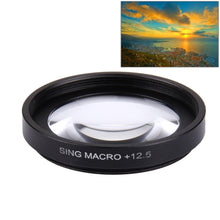 Load image into Gallery viewer, JUNESTAR Proffesional 37mm 12.5X Macro Lens Filter + Lens Protective Cap for GoPro &amp; Xiaomi Xiaoyi Yi Sport Action Camera, 12.5X Macro Lens