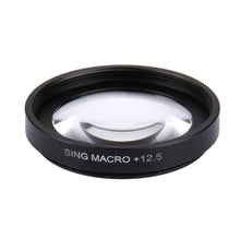 Load image into Gallery viewer, JUNESTAR Proffesional 37mm 12.5X Macro Lens Filter + Lens Protective Cap for GoPro &amp; Xiaomi Xiaoyi Yi Sport Action Camera, 12.5X Macro Lens