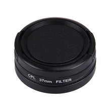 Load image into Gallery viewer, JUNESTAR for Xiaomi Xiaoyi Yi II 4K Sport Action Camera Proffesional 37mm CPL Filter + Lens Protective Cap, CPL Filter+Lens Cap