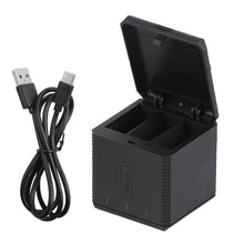 Load image into Gallery viewer, RUIGPRO USB Triple Batteries Housing Charger Box with Cable &amp; Indicator Light for GoPro HERO9 Black / HERO10 Black