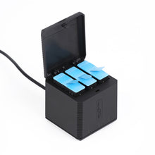 Load image into Gallery viewer, RUIGPRO USB Triple Batteries Housing Charger Box with Cable &amp; Indicator Light for GoPro HERO9 Black / HERO10 Black