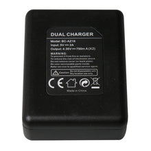 Load image into Gallery viewer, BC-AZ16 Digital Camera USB Dual Batteries Charger for Xiaomi Xiaoyi II 4K, For Xiaomi Xiaoyi II 4K