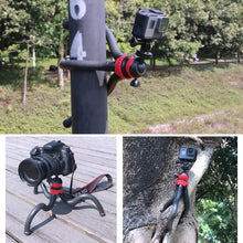 Load image into Gallery viewer, Mini Octopus Flexible Tripod Holder with Phone Clamp for iPhone, Galaxy, Huawei, GoPro, Insta360, DJI and Other Action Cameras, GP271